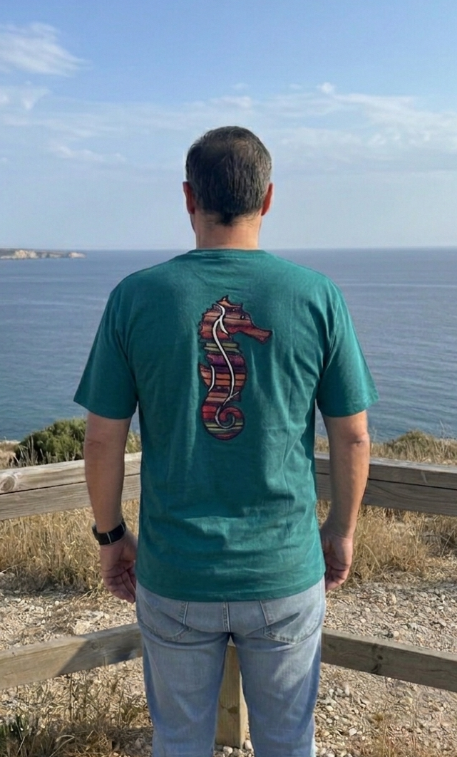 Camiseta manga corta algodón orgánico " Caballito Fusión"