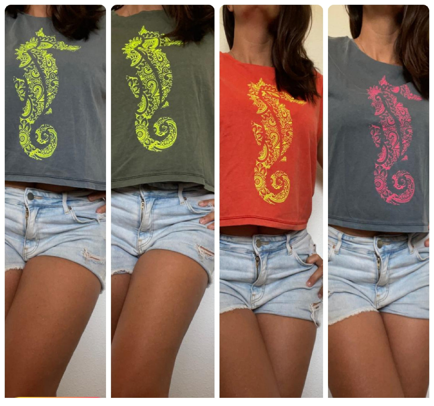 Camiseta Crop "Mandala" - Algodón Orgánico