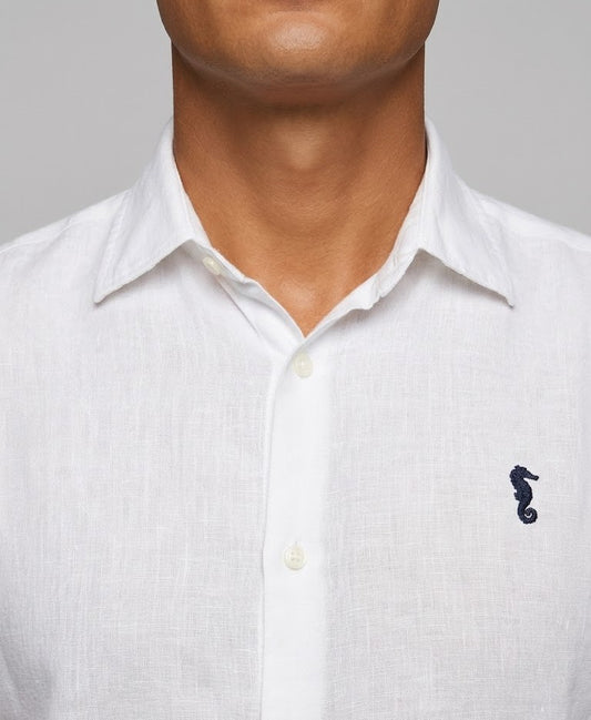 Camisa de Lino  Blanca ML