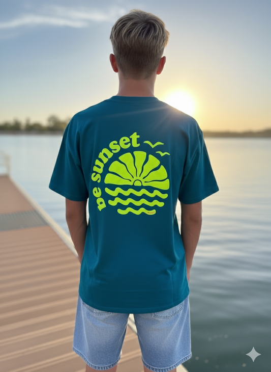 Camiseta  Oversize  BE SUNSET INFANTIL - Algodón Orgánico