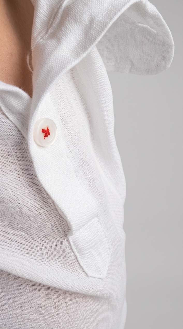 Camisa de Lino  Blanca ML