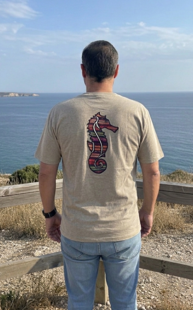 Camiseta manga corta algodón orgánico " Caballito Fusión"